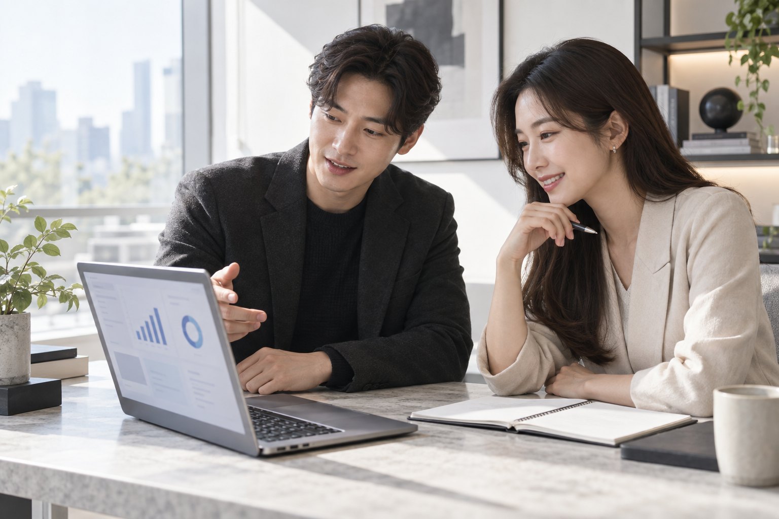학원전자의 교육사업자 플랫폼 분야를 표현하는 콘셉트